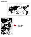 Veselá Stena Samolepka Mapa cesta okolo Sveta