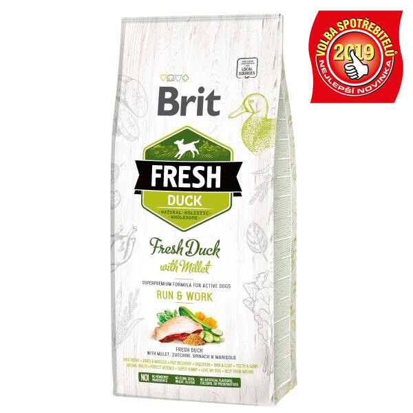 Brit Fresh Dog Adult Duck/Millet Run &amp; Work