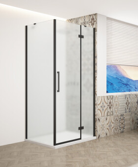 GELCO - TRINITY BLACK obdĺžnikový kút 800x1100 pravý, matné sklo, GT5680-11MR-B GT5680-11MR-B