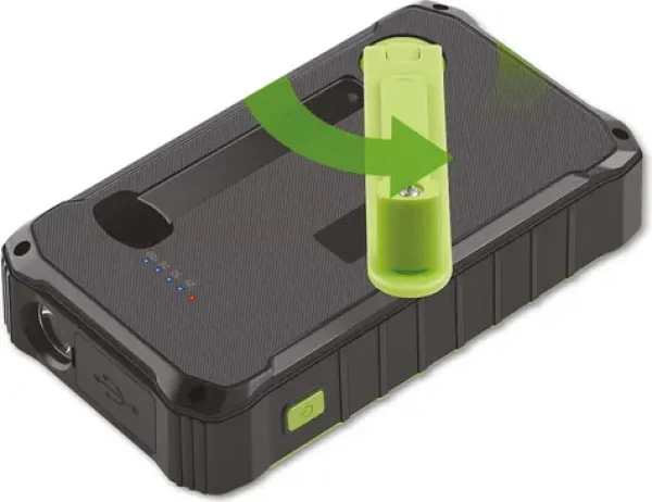Denver PSO-10012 / Solárna powerbanka / 10000mAh / ručné dynamo (117140100000)