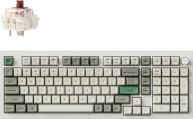 Keychron Keychron Q5 Max QMK/VIA Wireless Custom Mechanical Keyboard Fully Assembled Knob / Shell White / Gateron Jupiter Brown