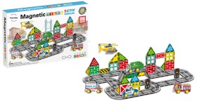 Mamido Mamido Magnetická stavebnica mesto 70 dielov City Road