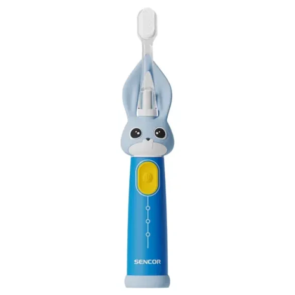Sencor SOC 0810BL modrá / Elektrická detská zubná kefka / 12.000 kmitov / IPX7 / 1x AAA (8590669352753)