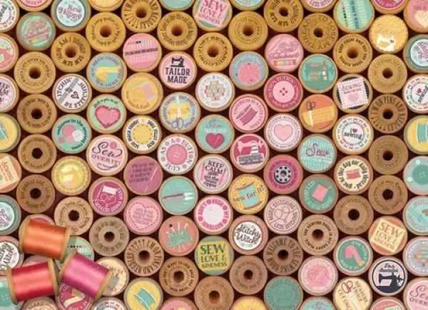 COBBLE HILL Puzzle Šťastné vyšívanie