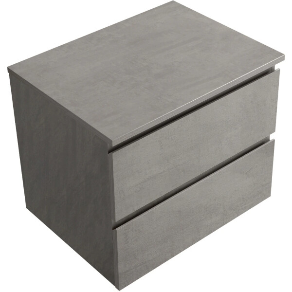 CERANO - Kúpeľňová skrinka Carole + doska pod umývadlo Navira Slim - 18 mm - betónovo šedá - 60x49,8x46 CER-8050BD82985