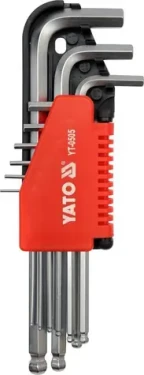 YATO YT-0505 / Sada kľúčov imbus s guličkou 9 ks dlhšia (YT-0505)