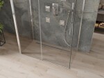 MEXEN/S - OMEGA sprchový kút 3-stenná 140x80, transparent, chróm 825-140-080-01-00-3S