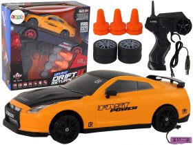 Mamido Športové autíčko na diaľkové ovládanie R/C 1:24 žlté s vymeniteľnými kolesami