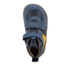 Chlapčenské celoročné kožené členkové barefoot topánky LOOP HIGH-TOPS DARK BLUE Froddo G2110157 - 23