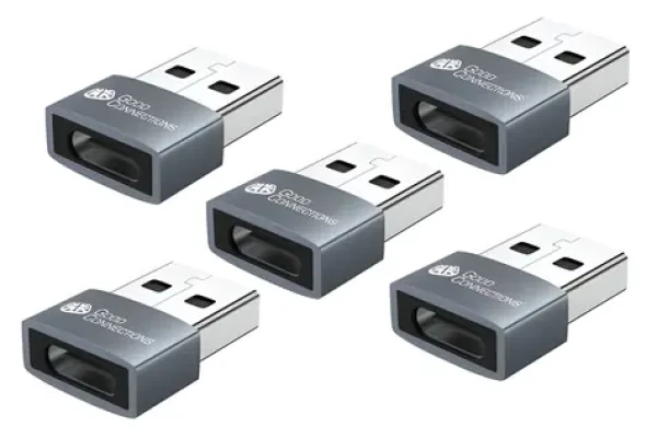 Good Connections USB-A - USB-C sivá / Adaptér / USB 2.0 / 5 ks v balení (USB-AD203-5)