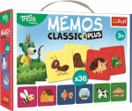 Trefl - Pexeso ClassicPlus - Zvieratká a ich domčeky 3v1