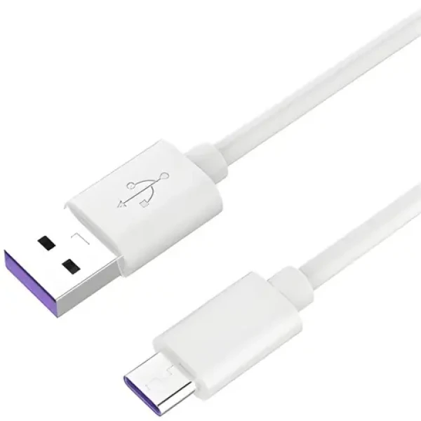PremiumCord USB-C - USB-A biela / Nabíjací kábel / Super fast charging 5A / USB 2.0 / 0,5 m (8592220022594)