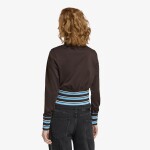 Mikina adidas Vintage Tt High Knitted Ribs Top Aurora Coffee L