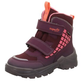 Dievčenské zimné topánky SNOW MAX Red/Pink Gore-TEX, Superfit,1-002022-5000 - 22