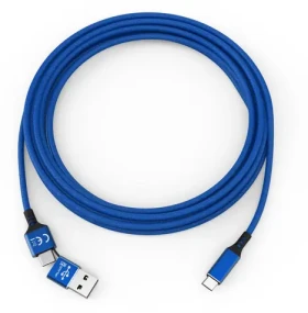 Smrter Speedy modrá / Nabíjací a dátový kábel / USB-C / 1 m (SMRTER_SPEEDY_C_NB)
