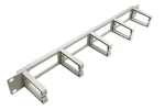 Value 19" vyväzovací panel 1U šedý / Vyväzovací panel / jednostranný, priechodný / 5x plastový strmeň C (26.99.0325)