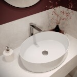 INVENA - Umývadlo na dosku ASTRI TREND 55 cm, oval CE-30-001-W