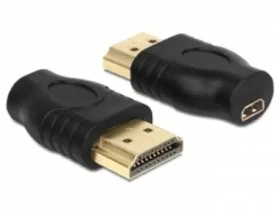 DeLock adaptér HDMI micro D samica HDMI A samec (65507)
