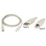 Kábel USB Equip prepojovací AB 5m strieborný (128652)