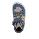 Detské celoročné členkové barefoot topánky TEX GO GREY/BLUE Froddo G3110265 - 28