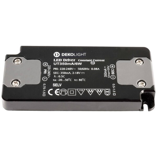 Deko Light FLAT, CC, UT LED driver konštantný prúd 6 W 0.35 A 2 - 18 V/DC; 872628