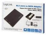 LogiLink AD0019 čierna / Adaptér M.2 - SATA / Pre M.2 SSD 2230-2280mm / 100,4x70x7 mm (AD0019)