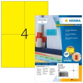 Herma Etikety A4 žltá / Etikety / 105x148 mm / papier matný / 400 ks (4396)
