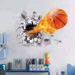 Veselá Stena Samolepka Basketbalová lopta