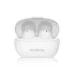 Niceboy Podsie 4 POP biela / Bezdrôtové slúchadlá s mikrofónom / Bluetooth 5.3 / IPX4 / nabíjacie puzdro (podsie-4-pop-white)