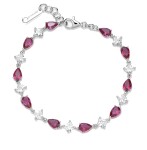 Brosway Oslnivý strieborný náramok so zirkónmi Fancy Passion Ruby FPR113