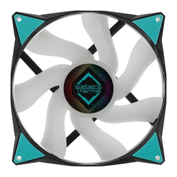 Iceberg Thermal IceGALE ARGB 140mm čierna / Ventilátor / ARGB / PWM 4-pin / 1600 RPM / 96 CFM / 36 dB (ICEGALE14A-E0A)