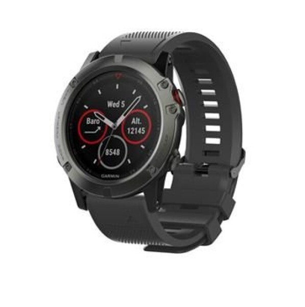 Tactical 668 Silikónový Remienok pre Garmin Fenix 5X amp; 6X QuickFit 26mm čierna (8596311120008)