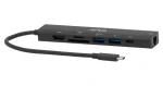 Club3D CSV-2553 čierna / USB-C hub 7v1 / HDMI 4K 60Hz / 2x USB-A / USB-C PD 100W / Gigabit LAN / SD / microSD (CSV-2553)