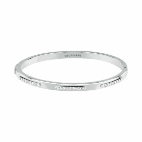Trussardi Dámsky pevný oceľový náramok s kryštálmi Concept TJAYY06