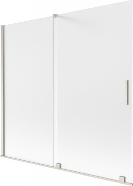 MEXEN/S - Velar dvojkrídlová posuvná vaňová zástena 170 x 150, dekor, nikel kartáčovaný 896-170-000-31-97