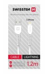 SWISSTEN dátový kábel USB - LIGHTNING 1.2m biela (71506030BOX)