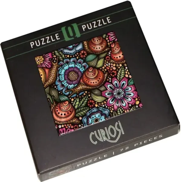 CURIOSI Štvorcové puzzle Q Life: Slimáky na kvetoch
