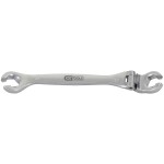 KS Tools 518.0380 CHROMEplus otvorený dvojitý očkový kľúč s kĺbom, 10mm; 518.0380