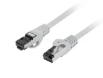 Lanberg CAT8.1 S/FTP 1,5m šedá / Patch kábel / RJ-45 / LSZH / 40 Gbit / s / Fluke (PCF8-10CU-0150-S)