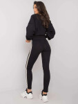 Dámske legíny RV LG 7324.63 Black with gold - Rue paris S černá se zlatou