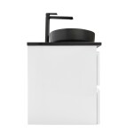 Kúpeľňová skrinka s umývadlom a technickým kameňom SAT B-Way 119x50x45 cm biela lesk BWAY2120WTKUB BWAY2120WTKUB