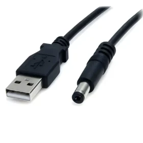 StarTech napájací kábel USB na Barrel Type M čierna / Napájací kábel / 5 mm / 0,9 m (USB2TYPEM)