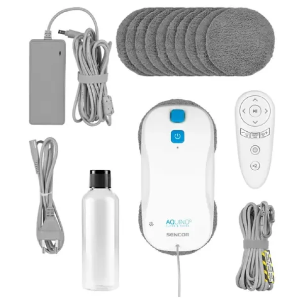 Sencor SRW 6010WH biela / Robotický čistič okien / 72W / 70db / 60 ml nádržka (8590669356003)