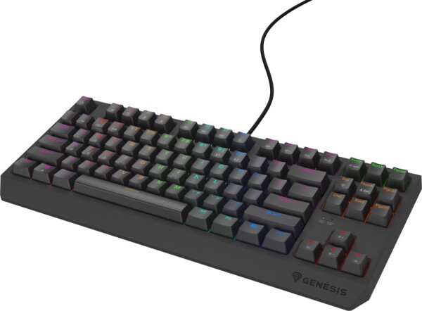 Genesis KLAWIATURA Pre GRACZY GENESIS THOR 230 TKL LITE US RAINBOW MECHANICZNA OUTEMU RED Čierna HOT SWAP
