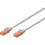 Digitus DK-1617-250 RJ45 sieťové káble, prepojovacie káble CAT 6 U/UTP 25.00 m sivá samozhášavý, bez halogénov, guľatý, krútené páry, netienený 1 ks; DK-1617-250