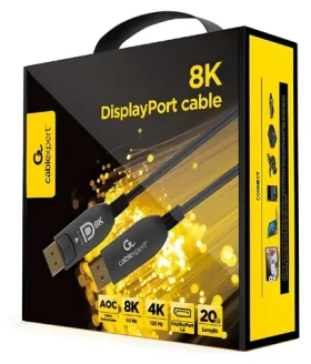 AOC Premium / DisplayPort kábel / Aktívny optický / 8K / 20 m (CC-DP8K-AOC-20M)