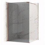 REA/S - Sprchová zástena Flexi Grey / Brush Copper 80 KPL-K99386