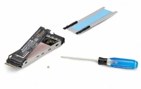 StarTech sánky pre M.2 SSD disk / Sánky pre disk / M.2 / čierna, strieborná (TR-M2-REMOVABLE-PCIE)