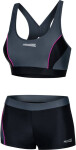 AQUA SPEED Plavky Fiona Black/Grey/Pink Pattern 139