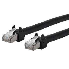 Metz Connect 13084F2000-E RJ45 sieťové káble, prepojovacie káble CAT 5e S/UTP 2.00 m čierna možno použiť pre vlečenie, krytie PUR, odolný proti UV žiareniu 1 ks; 13084F2000-E